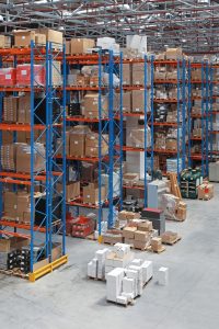 warehouse with inventory