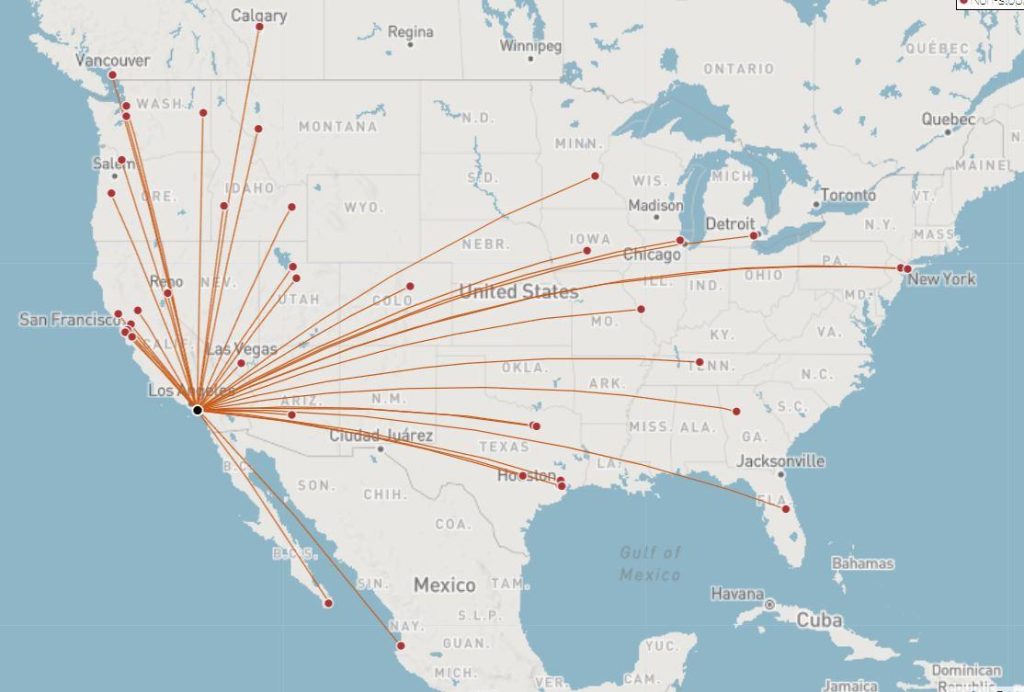 NFO Flight options from SNA